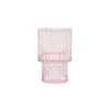 NEWCandle Holders Nordic Pink Glass Candlestick European Candles Table Stand Romantic Pophor Home Decoration RRA9610
