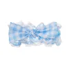 Enfants arc Bandeau Rayé Ananas Imprimer Bandeaux Dentelle Bowknot Enfants Cheveux Accessoires Bounce Poils Rides Bande Style Français Coréen 6 couleurs wmq1275