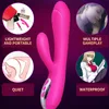 Silicone Dildo Powerful Rabbit Vibrator Waterproofing Adult Toys For Woman And Couples Magic Wand Enhance Sexual Pleasure