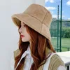 bucket hat Hat children's fashion fisherman's autumn and winter Plush basin warm short brim soft girl JK hy002