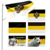 Russia Imperial White Wolf Empire Eagle Heads God Flag Russian Army 90x150cm 3 * 5ft Custom Banner Metal Holes Grommets can be Customized