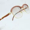 Ahşap Güneş Gözlüğü Erkek Şık Doğal Manda Boynuzu Güneş Gözlükleri Vintage Carter Lüks Tasarımcı Shades Trend Ürün Gözlük