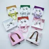 Glitter 3d Mink Eyelashes Box ribbon False Eyelash Package Case Marble Eyes Design Lashes Cases Boxes Bulk