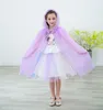 Kids Girls Cosplay Lace Cloak Cape Cartoon Costume Children Adult Princess Shawl Party Halloween Christmas Decoration Clothing 5 Size