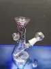 Mini Glass Beaker Bong Dab Rig Water Pipes Bongs Heady Pipe Wax Oil Rigs Small Bubbler dhping