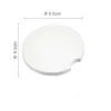 Personalização Personalizada 6.5cm Sublimação Cerâmica em branco Cerâmica Cerâmica Transferência Hot Impressão Coaster Consumíveis Em Branco Materiais T2I53098
