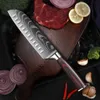 Roestvrij staal Japanse Keuken Messen-Set Laser Damascus Patroon Chef Mes Professionele Sharp Cleaver Steak Paring Brood Mes Koken Tool