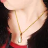 haute chaîne de collier en or 24k