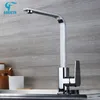 Bakicth Square Kitchen Faucet Matte black/Chorme and Cold Kitchen Sink Tap 360 Degree Rotation Mixer Deck Mounted Water Tap 211025
