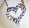 Designer Smycken Halsband Kvinnor Hög kvalitet Hjärthänge Halsband Mode Diamant Guld Halsband För Kvinnor