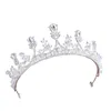 Örhängen Halsband Crown Headdress Bride Tre-Piece Bridal Smycken Bröllopsklänning och Earing Set Söt / Romantiskt