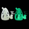 Hookahs Silicone Water Pipe Dinosaur Egg Shape Hookah Bongs Dab Rig with Glass Bowl Smoking Pipes