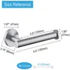 Stainless Steel Paper Holder Sleek Wall Mounted for Toilet/Kitchen Holders Bathroom tissue towel accessories rack