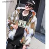 Men's Trench Coats Men Autumn Winter Fashion Korean Hooded Zipper 's Large Size Street Loose Print Warm Faux Fur Viol22