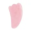 Натуральный нефритовый GUA SHA SCA скребка доска массаж розовый кварц Гуаша камень для личной шеи кожи подъема морщин для удаления морщин красота уход 50 шт. J032