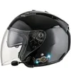 Capacetes de motocicleta DOT aprovado Uniformed Open Face 34 Capacete inteligente inteligente com fone de ouvido Bluetooth e forro destacável MSOHK5475559