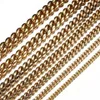 8mm10mm12mm14mm16mm Miami Cuban Link Chain Stainless Steel Mens 14K Gold Chains High Polished Punk Curb Necklaces7865447