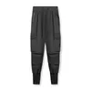 Mäns byxor Mens Multi Pocket Cargo Joggers Män Sweatpant Sommar Tunna Casual Long Byxor Spår Sportkläder Man Streetwear