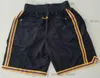 Basketshorts för män JUST DON Ficka Retro Team Stitched JustDon Hip Pop Byxa Med Fickor Dragkedja Träningsbyxor Andas Mode Toppkvalitet Man Storlek S-XXXL