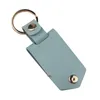 NEWDIY Sublimation Transfer Photo Sticker Keychain Gifts for Women Leather Aluminum Alloy Car Key Pendant Gift RRA10394