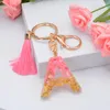 Porte-clés Mode Gland Pour Clés Mignon Belle Rose Femmes Bijoux A-Z Lettres Initiale Résine Sac À Main Pendentif Porte-clés Accessoires Miri22