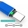 Рыболовные чистые телефонные кабели 1 м 3 фута USB Micro прочный 2.4A Type-C кабель с коробкой передач и быстрое зарядное устройство