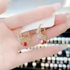 Kolczyki Dangle Żyrandol Biżuteria dla kobiet Rhinestone Kryształ S925 Silver Nee-DLE Wysokiej klasy Sense Super Flash Diament Butterfly Kolczyk Nowy Drop