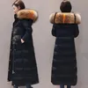 Women's Down & Parkas Women Winter Bubble Coats Long Padded Clothes Solid Color Black Jacket Puffer Warm Thick