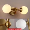 Lampada da parete moderna a led per interni paralume in vetro per corridoio scale apparecchio comodino bagno vanità luci apparecchio sconce