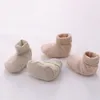 1 par baby strumpor 100% färgad bomull nyfödda pojkar tjejer fotvärmare, andningsbar mjuk, elastisk, varmare, deodorant1 2090 z2