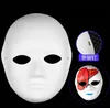 600 stks make-up dans wit papier maskers embryo schimmel diy schilderij handgemaakte pulp dier halloween festival feestmasker SN2569