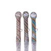 Collettore di nettare multicolore Twist fiore ugello di aspirazione accessori per fumatori tubo di vetro trasparente con chiodi in titanio da 10 mm