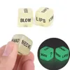 2pcs/sets Luminous Sex Dice Set Exotic Novelty Game Toy Funny Love Erotic Bosons Glow Couple Sexy Dices 16mm For Adult Good Price High Quality #S5