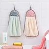 Hanging Hand Towel Wipe Towels Hand Handkerchief Absorbent Dishcloths Lint-Free Cloth Kitchen Accessories LYX176