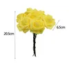 Decoratieve bloemen kransen 510 stks glitter goldsilver schuim rozen bruiloft boeket decoratie fleurs krans diy home decor nep fl2075739