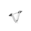 Punk Hiphop Body Piercing Jewelry Titanium Steel Nipple Ring and Ear Stud for Men Women