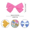 Baby Hair Barrettes Bow Clips Dzieci Solid Barrette ręcznie robione maluch do włosów Clippers Dziewczęce akcesoria dla dzieci YL421