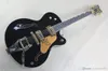 hollow body guitar black