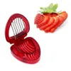 Erdbeere Slicer Obst Werkzeug Neue Kunststoff Obst Carving Messer Cutter Mit 7 Edelstahl Scharfe Klinge Küche Gadgets