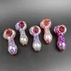 pink hand pipes Glass Beautiful Cute Smoking Pipes Pyrex Hand Heady Pipe for Herb Tobacco Smoking glass tobacco pipes