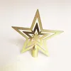 Christmas Decorations Golden Three-dimensional Five-pointed Star For Tree Decoration Accessories Top