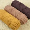 1PC 3 Pcs / Lot Natural Soft Silk Milk Cotton Yarn Thick Yarn For hand Knitting Baby Wool crochet scarf coat Sweater weave thread Y211129