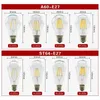 LED Filament Dimmable C35 Candle Bulb 2W 4W 6W E14 Bulbs Light 110V 220V Clear Glass Crystal Chandeliers Pendant Floor Lights Edison lamp