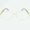 Luksusowe projektant wysokiej jakości okulary przeciwsłoneczne 20% zniżki na złoto przezroczyste ramy komputerowe rama oka dla mężczyzn męskie przezroczyste okulary optyczne okulary fraemy