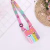 Fidget Sensory Bubble Shoulder Bag Cellphone Straps Finger Push Phone Pouch Case Change Coin Decompression Unicorn Toys for Girls Kids