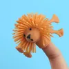 TPR Animal Finger Doll Toys Party Favor Soft Glue Cute Dog Pig Lion Chick Fingertip Dolls For Kids Children Story Telling Prop Mini Fingers Puppet Gifts