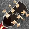 Custom AA All Solid KOA Wood 43 pouces Design Jumbo Body Guitare acoustique Reliure en ormeau avec logo sur la tête est OK Micro rosace 550a électronique