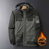 Men's Large Size Jacket Winter Outerwear Oversize Coat Fleece Down Warm Parka Male 9XL Big 8XL Hooded Waterproof Jacket Men 211104