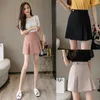 FTLZZ, Mini Falda plisada de cintura alta para mujer, informal, Primavera Verano, para mujer, con un solo botón, corta, s Ins, para mujer, negro, rosa, 210619