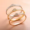Bracelets de strass carrés de luxe pour femmes hommes mode cristal cz avec chiffres romains bracelets en acier inoxydable bijoux cadeaux Q0717